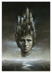 Plakat obraz portret miasto 29,7x42 cm A3