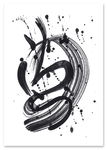Plakat mazy czarna farba 50x70 cm