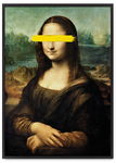 Plakat Mona Lisa da Vinci pop art 50x70 cm w czarnej ramie