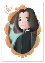 Plakat slytherin snape harry potter 50x70 cm