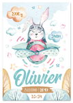 Plakat metryczka baby shower prezent dla dziecka 30x40 cm