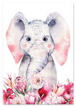 Plakat do pokoju dziecka słoń 30x40 cm