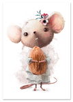 Plakat dla dziecka mysz myszka 29,7x42 cm A3