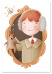 Plakat portret harry potter ron weasley 40x50 cm