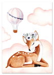 Plakat Sarenka sarna jelonek plakaty dziecięce do pokoju dziecka 21x29,7 cm A4