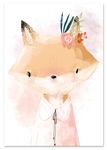 Plakat dla dziecka lisek 50x70 cm