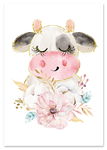 Plakat krowa, krówka plakaty do pokoju dziecka 21x29,7 cm A4
