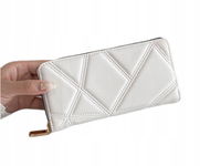 Portfel Damski Duży Na Zamek Elegancki Kopertówka Organizer Portponetka P49