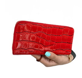 Portfel Damski Duży Na Zamek Stylowy Kopertówka Organizer Portponetka P43