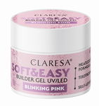 CLARESA Żel budujący SOFT&EASY Blinking Pink - 90g