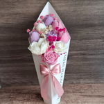 Flower Box Świece Sojowe Wieczny Bukiet Kwiaty Prezent Urodziny Dzień
