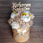 Flower Box Świece Sojowe Wieczny Bukiet Kwiaty Prezent Urodziny Dzień