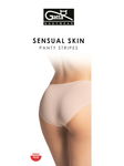 Figi PANTY STRIPES SENSUAL Kolor: light nude 2 | Rozmiar: L