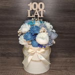 Flower Box Świece Sojowe Wieczny Bukiet Kwiaty Prezent Urodziny Dzień