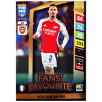 Karta Panini Fifa 365 2025 William Saliba 34 Fans Favourite