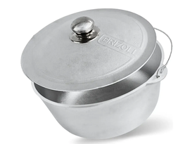 Aluminiowy kociołek Brizoll z uchwytem i pokrywką 8 l