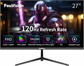 Monitor Gamingowy IPS 120Hz Full HD Bezramkowy 27 Cali Płynny Czarny