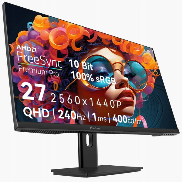 Monitor komputerowy PRECHEN 27" FHD 1920 x 1080 LED, bezramkowy