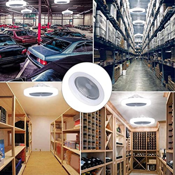 Wentylator sufitowy Riuulity cichy silnik 30W E27 do sypialni