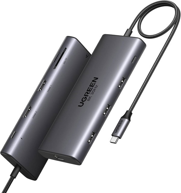 Stacja Dockująca UGREEN REVODOK PRO USB C 4K Potrójny Wyświetlacz