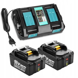 Ładowarka do Makita DC18RD 18V z 2 bateriami BL1830 5Ah