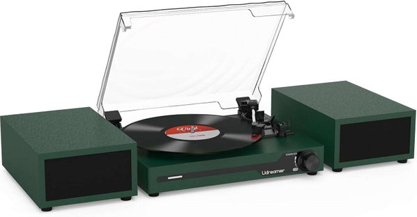 Gramofon Udreamer Gramofon 2 głośniki stereo vintage styl retro audio