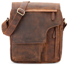 Torba na laptopa Leabags skóra naturalna z miejscem na dokumenty