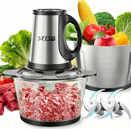 Elektryczny rozdrabniacz do żywności 1,5L szatkownica warzyw i mięsa