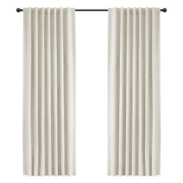 Zasłony INOVADAY 100% zaciemniające beżowe 245x140 cm 2 panele R14