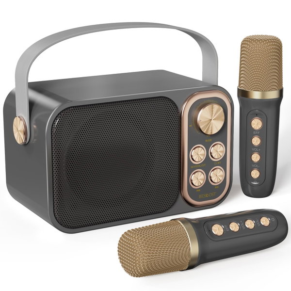 Zestaw Karaoke BESCOST Bluetooth Dla Dzieci i Dorosłych Z Mikrofonami