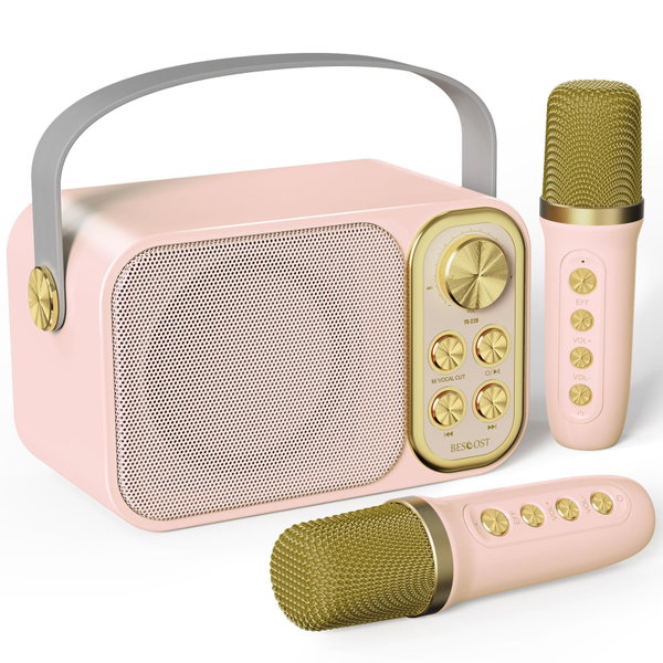Głośnik Bescost YS-228 Karaoke 2 Mikrofony Bluetooth Idealny na Party