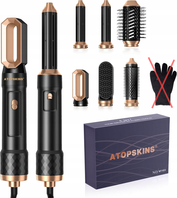 Suszarko-lokówka ATOPSKINS WT-622 Zestaw 6-w-1 1000W