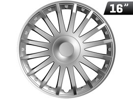 Kołpaki Crystal silver 16", 4 szt.