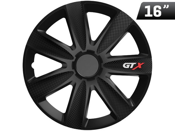 Kołpaki GTX carbon black 16", 4 szt.