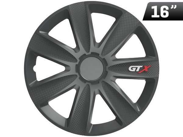 Kołpaki GTX carbon graphite 16", 4 szt.