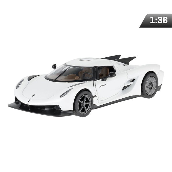 Model 1:36, Koenigsegg Jesko Absolut, biały