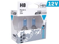 Żarówki VISION arctic white H8 12V 35W PGJ19-1 U E4 +90%, 2 szt.