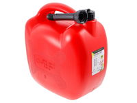 Kanister plastikowy na paliwo, 20L, owalny, czerwony