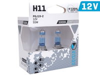Żarówki VISION limitless white H11 12V 55W PGJ19-2 U E4 +120%, 2 szt.
