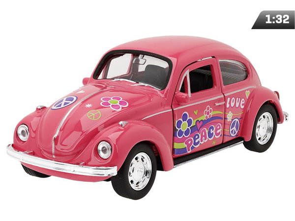 Model 1:32, Volkswagen The Beetle, różowy