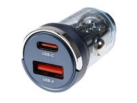 WAYME Ładowarka 12/24V, USB 18W + USB-C PD 33W, z pierścieniem,