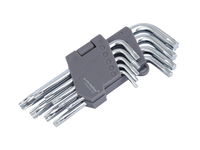 Klucze trzpieniowe 130 mm do śrub TORX, T10-T50, 9 szt.