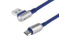 Kabel do ładowania i synchronizacji, 120 cm, w oplocie z mikrofibry