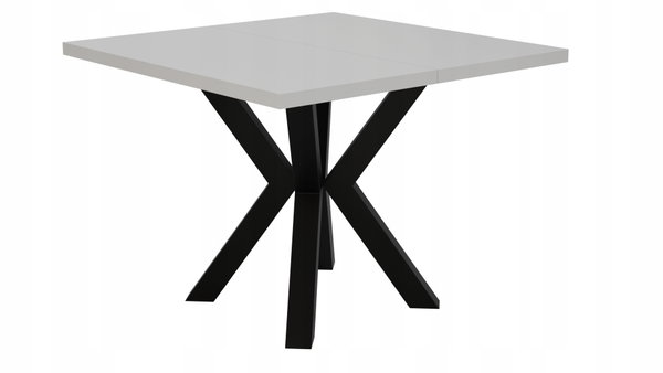 STÓŁ ROZKŁADANY noga METAL salon KUCHNIA 110cm+2x50cm