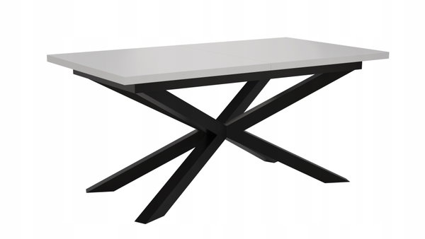 STÓŁ PROSTOKĄTNY ROZKŁADANY METAL LOFT salon pokój JADALNIA 160x90+2x40cm