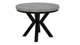 STÓŁ OKRĄGŁY ROZKŁADANY noga METAL salon KUCHNIA 80cm+2x50cm
