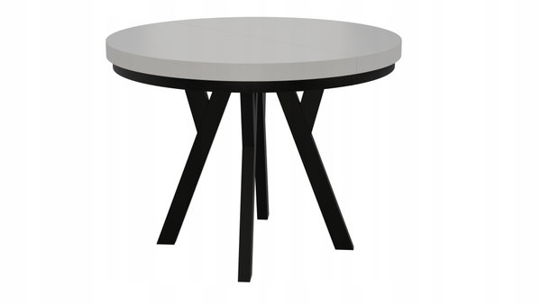 STÓŁ OKRĄGŁY ROZKŁADANY METAL LOFT salon KUCHNIA pokój 100cm+2x50cm