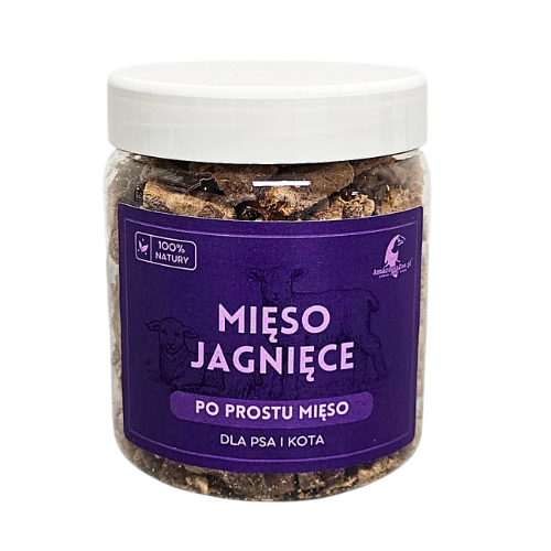 Liofilizowane mięso jagnięce 50g - zdrowy przysmak dla psa i kota