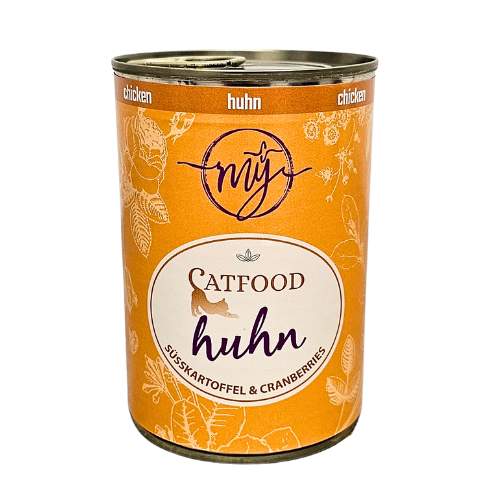 Kurczak z żurawiną i kocimiętką 400g – karma dla kotów z naturalnym składem