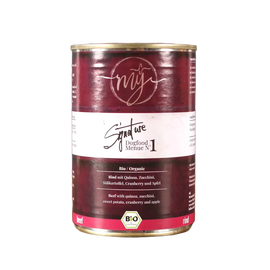 Bio wołowina 75% z komosą ryżową i cukinią 410g - Karma dla psa My Signature